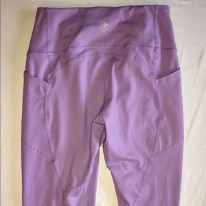 Till You Collapse light purple leggings